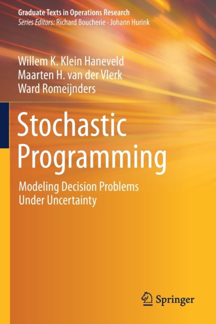 Book cover of: Stochastic Programming. By: Willem K. Klein Haneveld