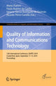 Book cover of: Quality of Information and Communications Technology. By: Mario Piattini
