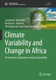 Book cover of: Climate Variability and Change in Africa. By: Jonathan I. Matondo