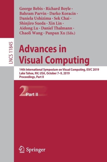 Book cover of: Advances in Visual Computing. By: George Bebis