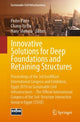 Book cover of: Innovative Solutions for Deep Foundations and Retaining Structures. By: Pedro Pinto