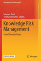 Book cover of: Knowledge Risk Management. By: Susanne Durst
