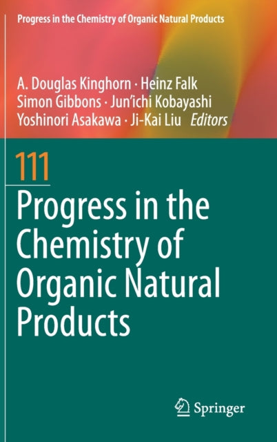 Book cover of: Progress in the Chemistry of Organic Natural Products 111. By: A. Douglas Kinghorn