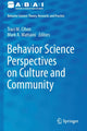 Book cover of: Behavior Science Perspectives on Culture and Community. By: Traci M. Cihon