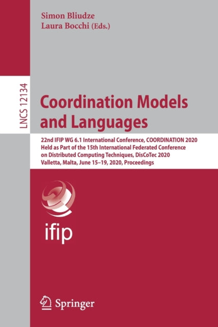 Book cover of: Coordination Models and Languages. By: Simon Bliudze