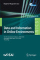 Book cover of: Data and Information in Online Environments. By: Rogério Mugnaini