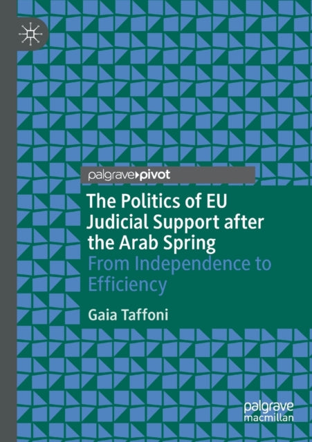 Book cover of: Politics of EU Judicial Support after the Arab Spring. By: Gaia Taffoni
