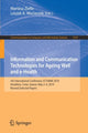Book cover of: Information and Communication Technologies for Ageing Well and e-Health. By: Martina Ziefle