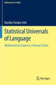 Book cover of: Statistical Universals of Language. By: Kumiko Tanaka-Ishii