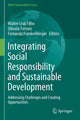 Book cover of: Integrating Social Responsibility and Sustainable Development. By: Walter Leal Filho