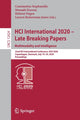 Book cover of: HCI International 2020 - Late Breaking Papers: Multimodality and Intelligence. By: Constantine Stephanidis