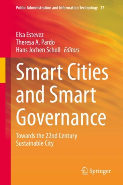 Book cover of: Smart Cities and Smart Governance. By: Elsa Estevez
