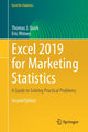 Book cover of: Excel 2019 for Marketing Statistics. By: Thomas J. Quirk