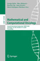 Book cover of: Mathematical and Computational Oncology. By: George Bebis
