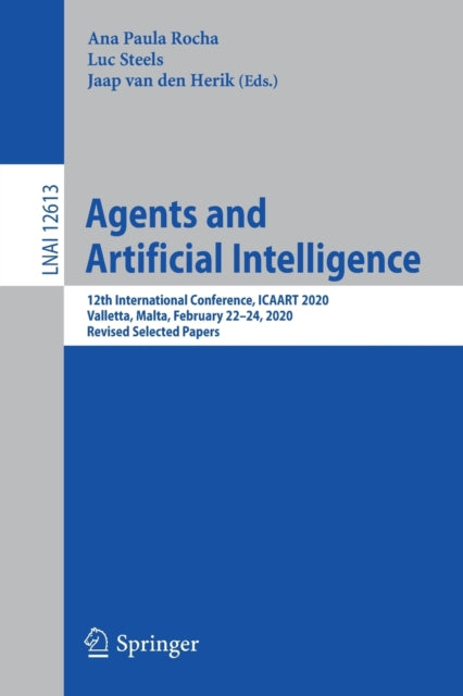 Book cover of: Agents and Artificial Intelligence. By: Ana Paula Rocha