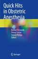 Book cover of: Quick Hits in Obstetric Anesthesia. By: Roshan Fernando