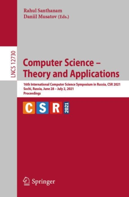 Book cover of: Computer Science – Theory and Applications. By: Rahul Santhanam