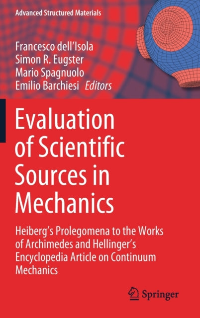Book cover of: Evaluation of Scientific Sources in Mechanics. By: Francesco dell'Isola