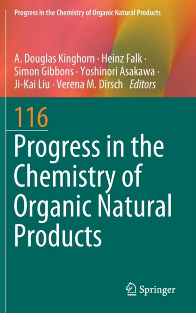 Book cover of: Progress in the Chemistry of Organic Natural Products 116. By: A. Douglas Kinghorn