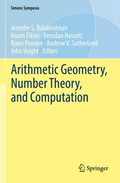 Book cover of: Arithmetic Geometry, Number Theory, and Computation. By: Jennifer S. Balakrishnan