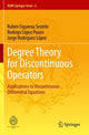Book cover of: Degree Theory for Discontinuous Operators. By: Rubén Figueroa Sestelo
