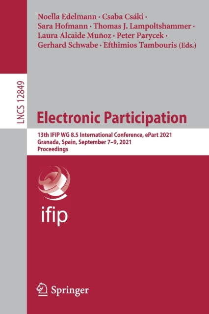 Book cover of: Electronic Participation. By: Noella Edelmann