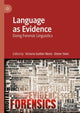 Book cover of: Language as Evidence. By: Victoria Guillén-Nieto