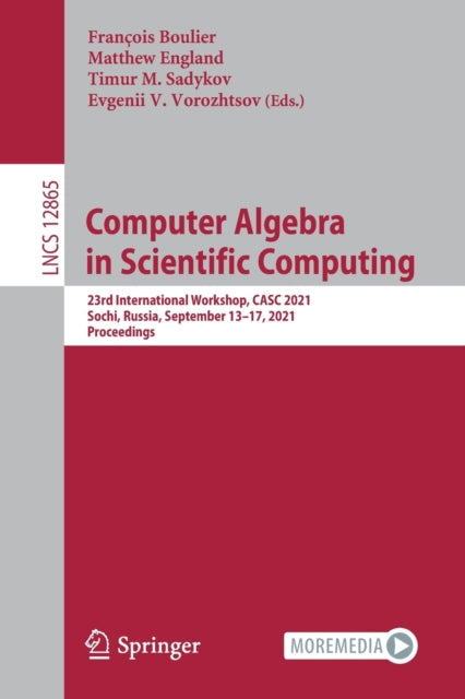 Book cover of: Computer Algebra  in Scientific Computing. By: Francois Boulier