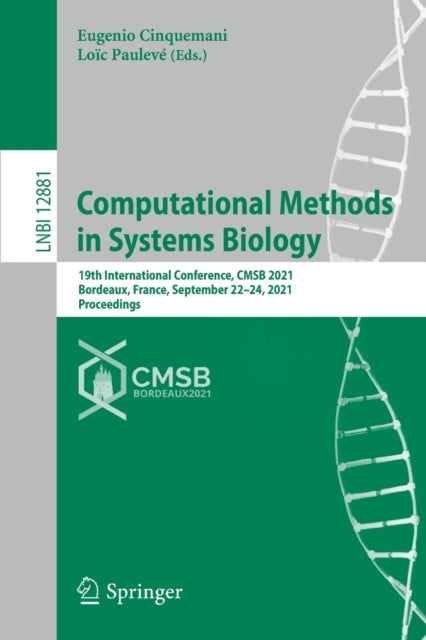Book cover of: Computational Methods in Systems Biology. By: Eugenio Cinquemani