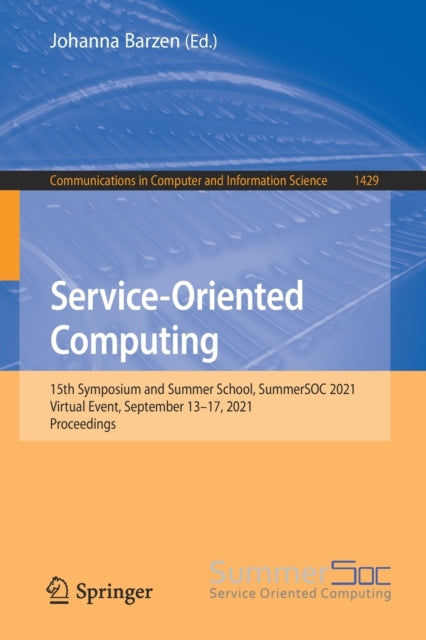 Book cover of: Service-Oriented Computing. By: Johanna Barzen