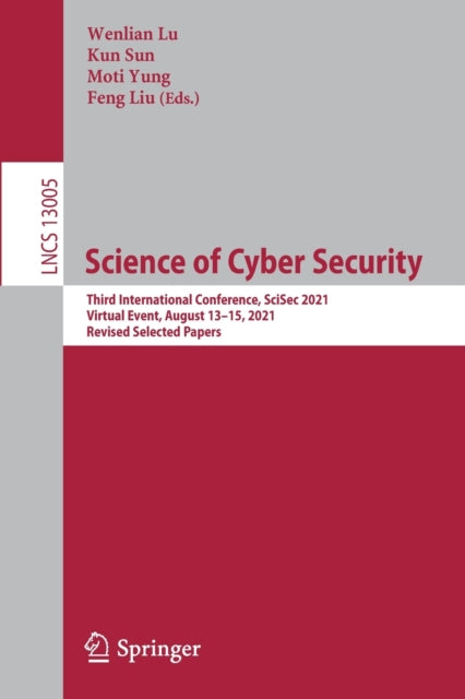 Book cover of: Science of Cyber Security. By: Wanlian Lu