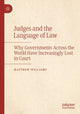 Book cover of: Judges and the Language of Law. By: Matthew Williams