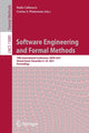 Book cover of: Software Engineering and Formal Methods. By: Radu Calinescu