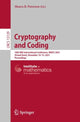 Book cover of: Cryptography and Coding. By: Maura B. Paterson