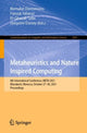 Book cover of: Metaheuristics and Nature Inspired Computing. By: Bernabé Dorronsoro