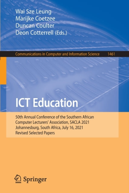Book cover of: ICT Education. By: Wai Sze Leung
