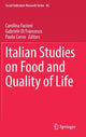 Book cover of: Italian Studies on Food and Quality of Life. By: Carolina Facioni