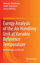 Book cover of: Exergy Analysis of the Air Handling Unit at Variable Reference Temperature. By: Vytautas Martinaitis