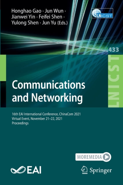 Book cover of: Communications and Networking. By: Honghao Gao