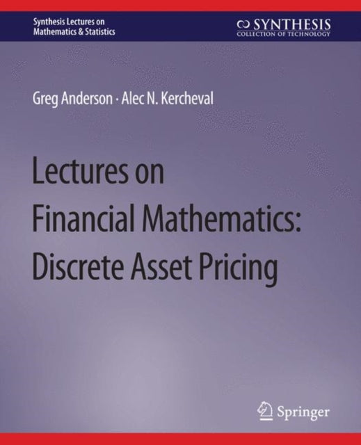 Book cover of: Lectures on Financial Mathematics. By: Greg Anderson