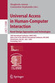 Book cover of: Universal Access in Human-Computer Interaction. Novel Design Approaches and Technologies. By: Margherita Antona