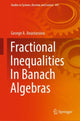 Book cover of: Fractional Inequalities In Banach Algebras. By: George A. Anastassiou
