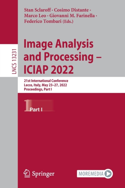 Book cover of: Image Analysis and Processing – ICIAP 2022. By: Stan Sclaroff