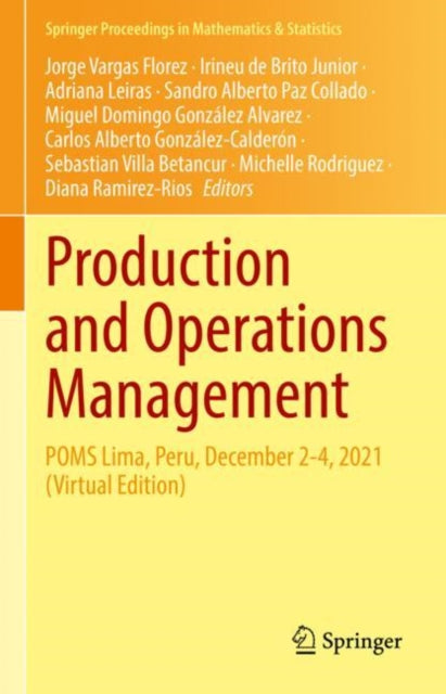 Book cover of: Production and Operations Management. By: Jorge Vargas Florez