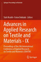 Book cover of: Advances in Applied Research on Textile and Materials - IX. By: Slah Msahli
