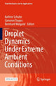 Book cover of: Droplet Dynamics Under Extreme Ambient Conditions. By: Kathrin Schulte