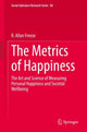 Book cover of: Metrics of Happiness. By: R. Allan Freeze