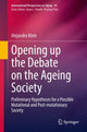 Book cover of: Opening up the Debate on the Aging Society. By: Alejandro Klein