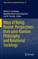 Book cover of: Ways of Being Bound: Perspectives from post-Kantian Philosophy and Relational Sociology. By: Patricio A. Fernández