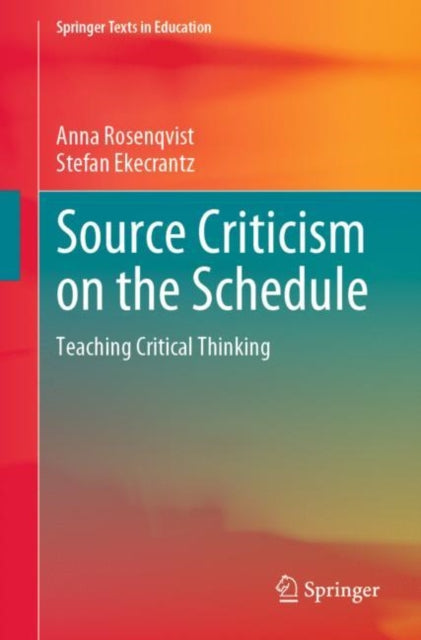 Book cover of: Source Criticism on the Schedule. By: Anna Rosenqvist